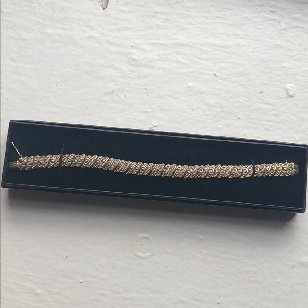 Crystal Gold Bracelet